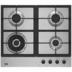 Beko 60cm Stainless Steel Gas Cooktop BCT60GX1 hero image