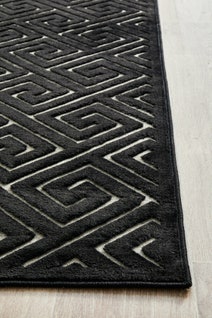 Rug Culture York Medium Black & Natural Rug 300X80CM - YRK-ALIC-GLD-300X80 hero image