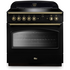 Falcon 90cm Classic FX Induction Freestanding Oven/Stove Black and Brass CLA90FXEIBL-BR image NaN