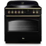 Falcon 90cm Classic FX Induction Freestanding Oven/Stove Black and Brass CLA90FXEIBL-BR hero image