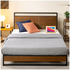 Zinus Queen Ironline Wood and Metal Bed Frame with Headboard Shelf and USB Ports AU-IRPBHS-14Q image NaN