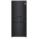 LG 420L Bottom Mount Non-Plumbed Fridge Matte Black GB-W455MBL hero image