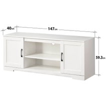 Zinus 147cm Bennett TV Cabinet Storage Drawers Brown AU-UTOTV2-16W hero image