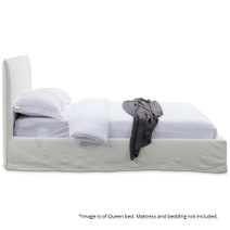 Kalona KAUAI King Bed Base & Bedhead Salt WS-703K-SALT-02 hero image