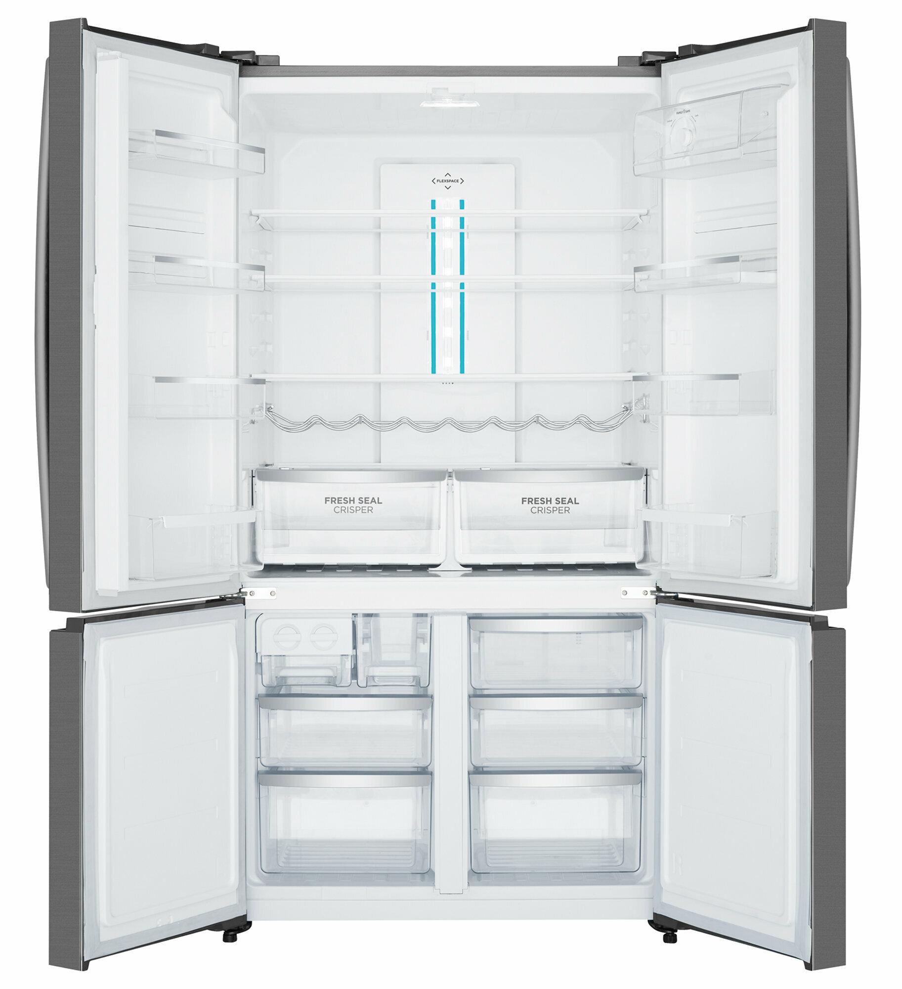 Westinghouse 541L Dark Stainless Steel French Door Frost Free Fridge WQE6000BB hero image