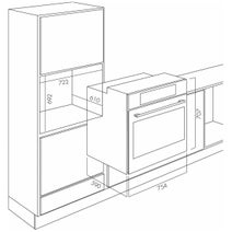 Ilve 76cm Pyrolytic Electric Stainless Steel Built-In Oven 760SPYTCI hero image
