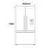 Fisher & Paykel Series 7 569L French Door Refrigerator with Ice and Water Black Stainless Steel RF610ADUB5 image NaN