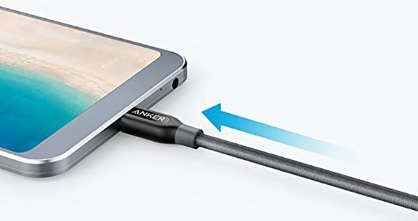Anker A8168HA1 PowerLine+ .9m USB-C to USB-A 3.0 Cable with Pouch hero image