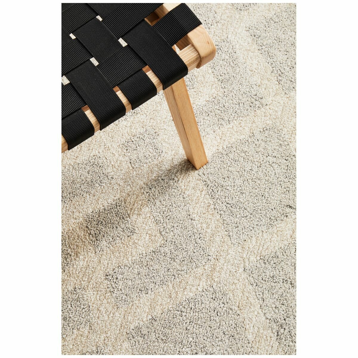 Rug Culture Alpine Medium Rug 230x160 Silver and White ALP-844-SIL-230160 hero image