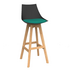 OLG Luna Black Barstool with Oak Base OG_LUNAB_BAR_EM image NaN