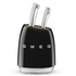 Smeg 50s Retro Style 6 Piece Knife Block Set Black KBSF02BL image NaN