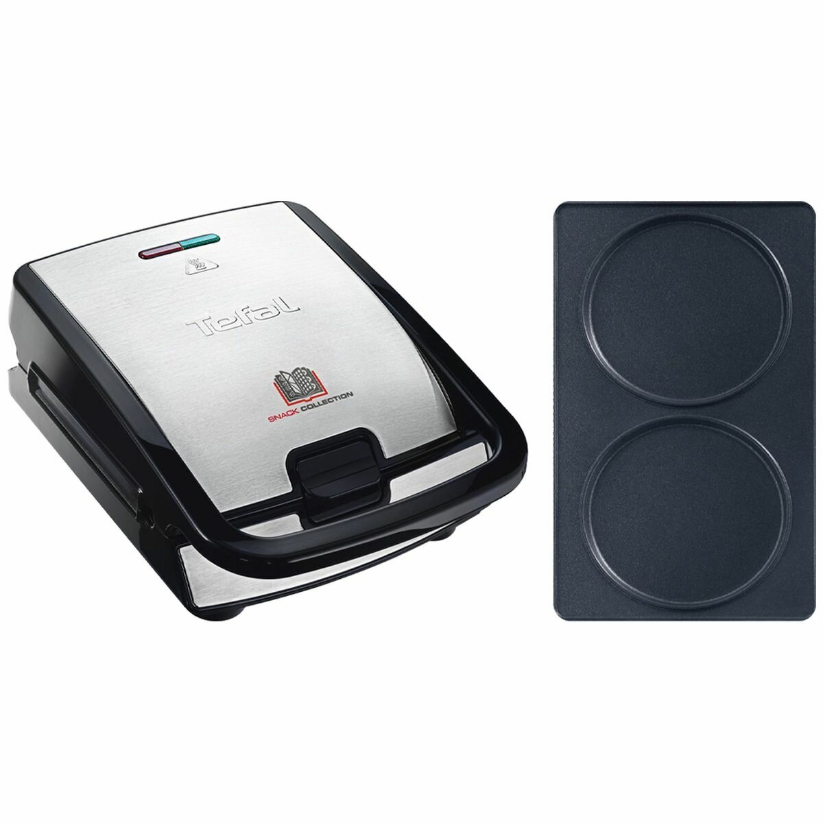 Tefal Snack Collection Sandwich and Waffle Maker with Pancake Plate Attachment SW852-8010 hero image