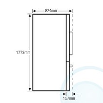 Samsung SRF579DLS 579L French Door Fridge hero image