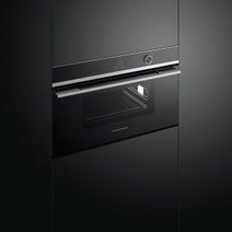 Fisher & Paykel Series 9 76cm Contemporary Compact Combi-Steam Oven Stainless Steel Accents OS76NDTDX1 hero image