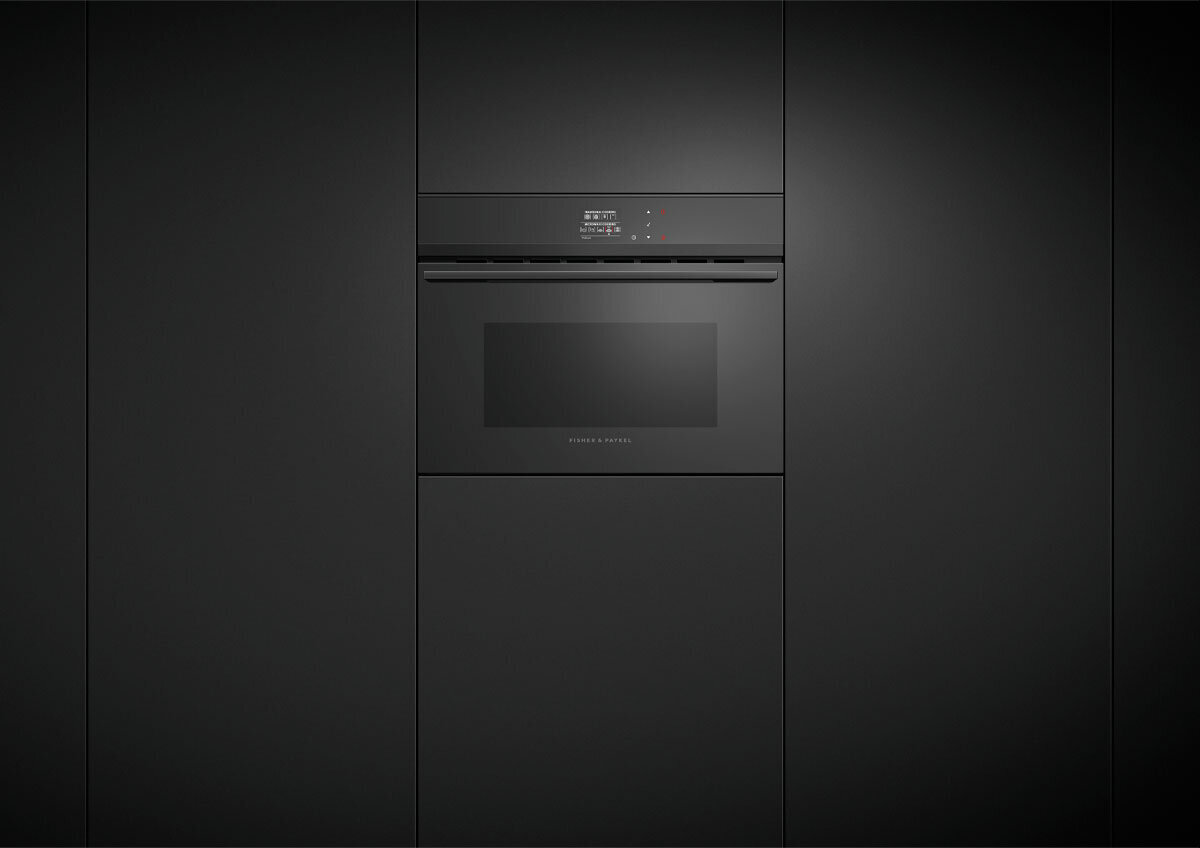Fisher & Paykel Series 9 60cm Minimal Compact Combi-Microwave Oven OM60NDBB1 hero image