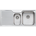 Oliveri NP602 Nu-Petite 1 and 1/2 Bowl Left Hand Drainer Topmount Sink hero image