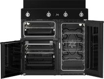 Beko 90 cm Black Induction Multi Door Freestanding Oven BRC916IMB hero image