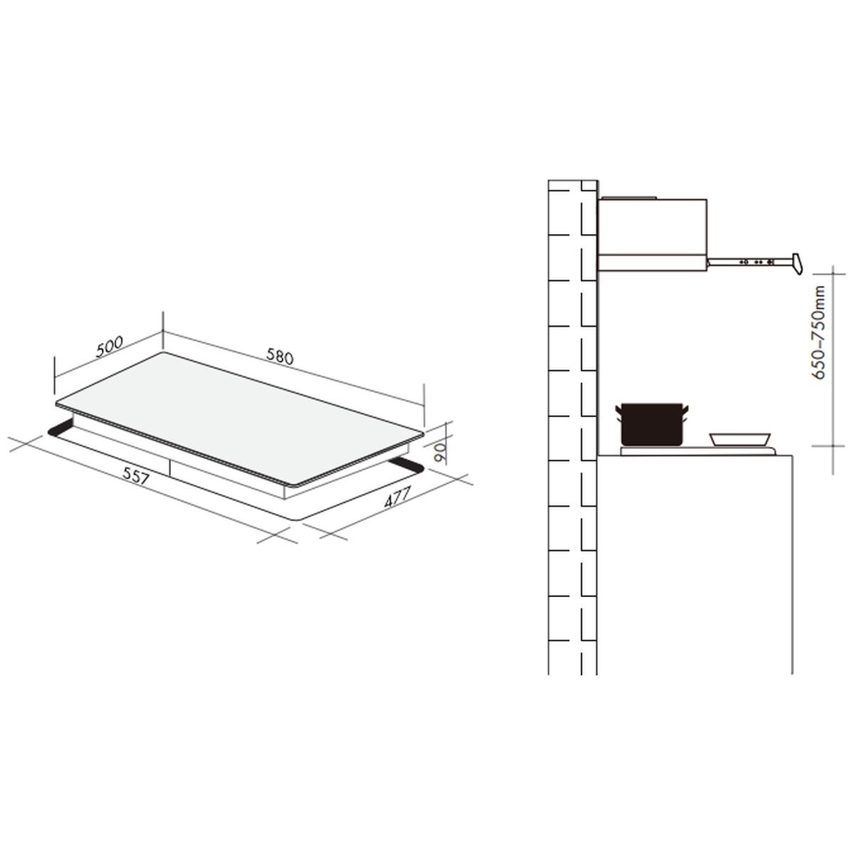 Artusi 60cm Natural Gas Cooktop CAGH600X image 4