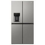 Haier 601L Quad Door Refrigerator with Ice and Water Dispenser Satina HRF680YZS hero image