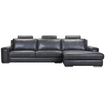 Kalona Ahlbeck Anthracite Three Seater Left Facing Chaise Sofa 6765-LAF-MS5002 hero image