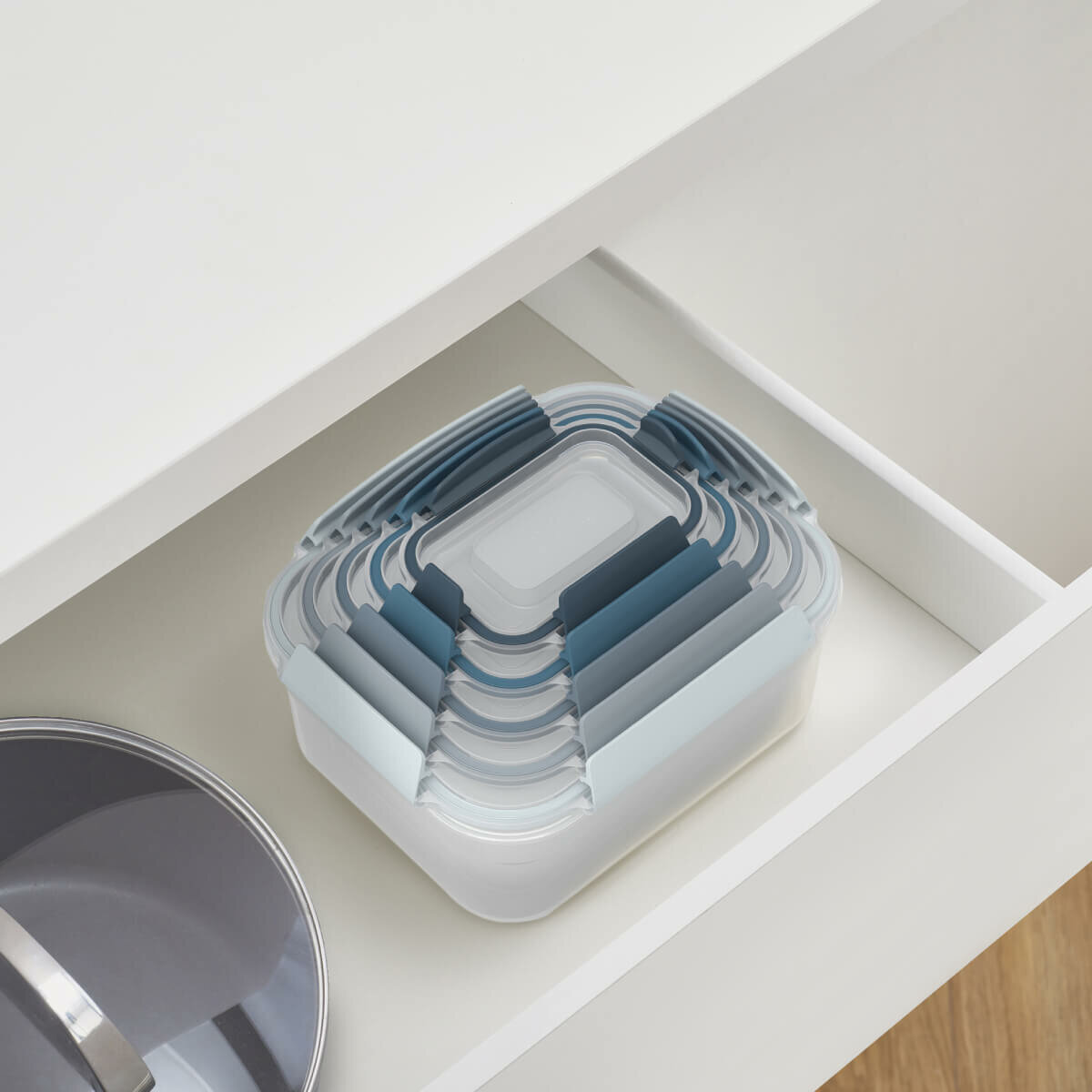 Joseph Joseph Nest Lock Multi Size Container Set Editions Blue 81105 hero image