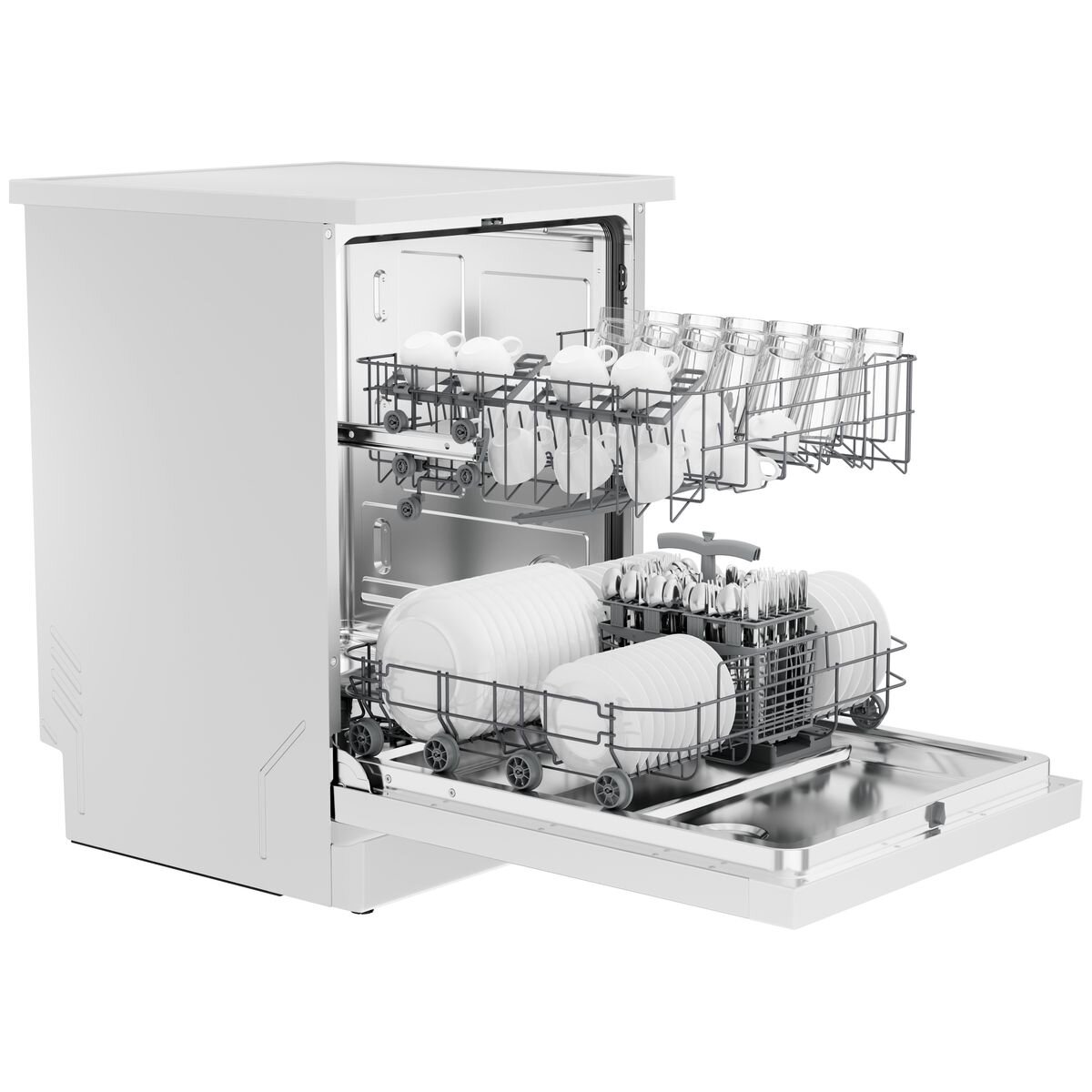 Haier 60cm 300 Series Freestanding Dishwasher White HDW13F0W1