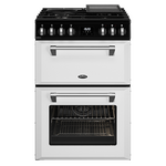 Belling Mini Richmond 60cm Dual Fuel Range Cooker White BMR60DODFW hero image