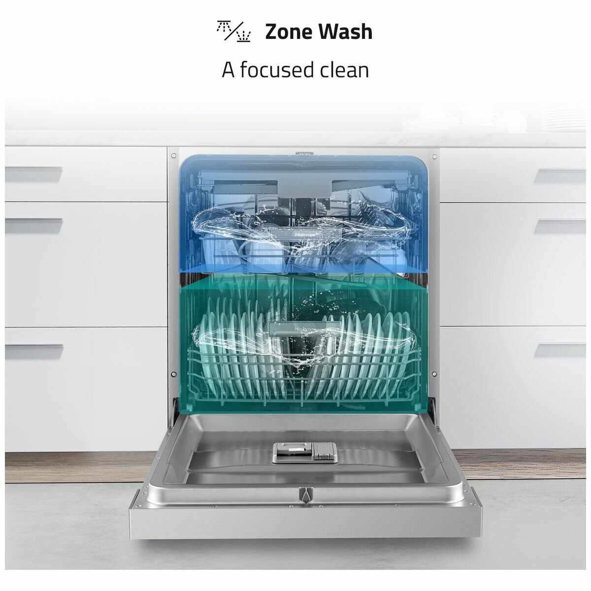 Hisense 60cm Freestanding Stainless Steel Dishwasher HSCM15FS hero image