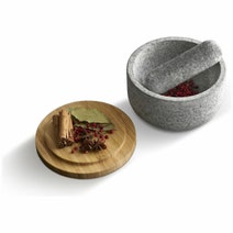 Joseph Joseph Dash Pestle & Mortar with Bamboo Lid - Granite 20176 hero image