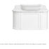Turner Hastings Evara 90x53 Wall Hung Vanity with Real Marble Top To Suit Above Counter Basin White  1TH EV953-WH-1TH image NaN