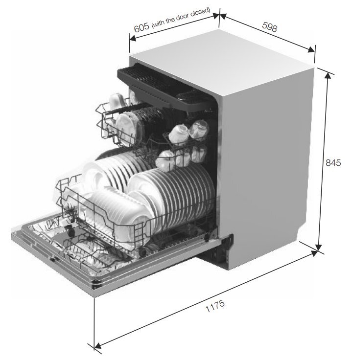 Delonghi dishwasher hot sale dedw645s