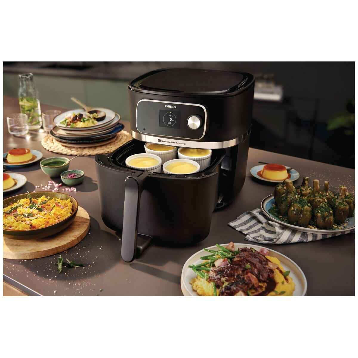 Philips 7000 Series 8.3L Connected Airfryer XXXL w/probe HD9880-90 hero image