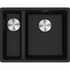 Franke Maris 340/150mm 1 and 1/2 Bowl Left Topmount Sink with Extension Drainer Onyx MRG660-SBLONFPC image NaN
