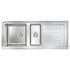 Abey LGP180L Lago Plus 1 and 1/2 Double Bowl Sink with Right Hand Drainer image NaN