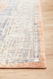 Rug Culture Mayfair Oversize Peach & Blue Rug 400X300CM - MAY-LOR-PEA-400X300 hero image