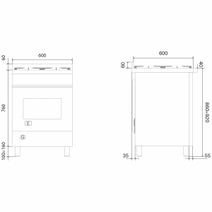 ILVE 60cm Freestanding Dual Fuel Oven L06WMP/SS hero image