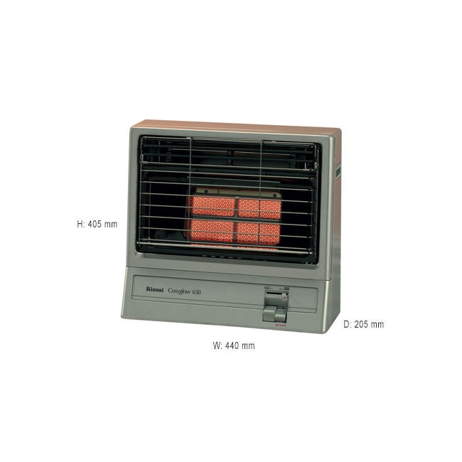 Rinnai Cosyglow Unflued Natural Gas Radiant Heater 650SN | Appliances Online