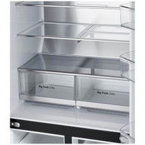 LG 506L French Door Fridge with Slim In-Door Ice and Water Dispenser Matte Black GF-L500MBL hero image