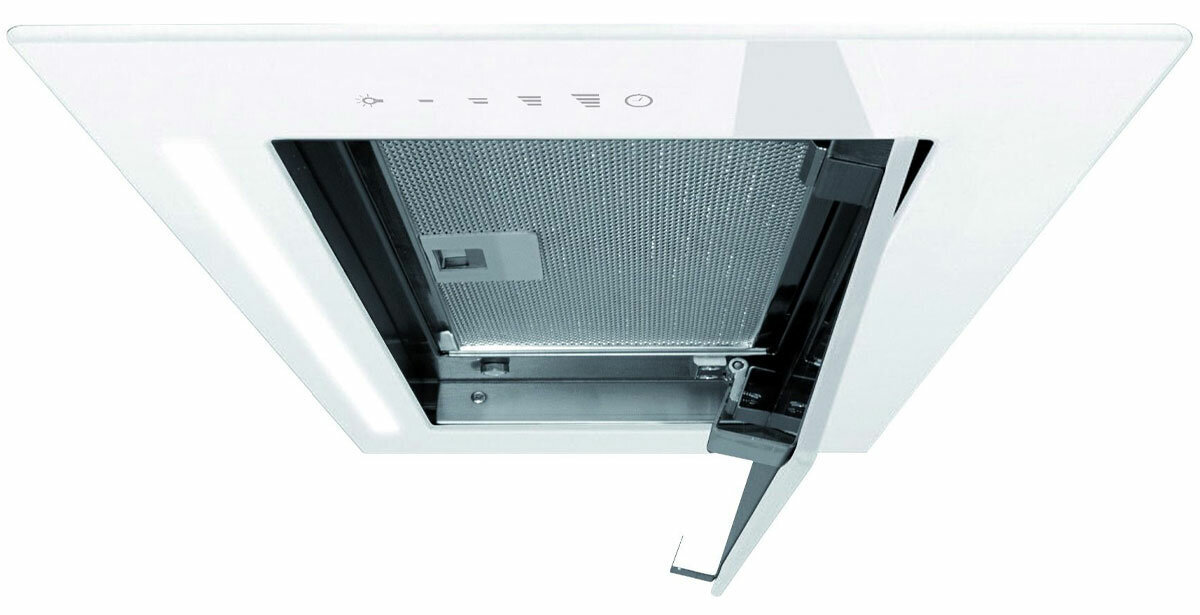 Schweigen 90cm White Glass Under Canopy Rangehood with ISO Drive ST Motor KLS-9GLASSTPAK hero image