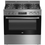 Beko 90cm Dual Fuel Stainless Steel Freestanding Oven BFC918GMX1 hero image