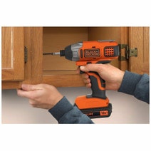 Black & Decker 18V Lithium-Ion Cordless Impact Driver Bare Unit BDCIM18N-XE hero image