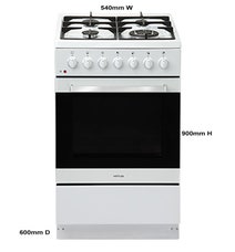 Artusi 54cm Vulcan Series Freestanding Dual Fuel Oven/Stove AFGE5470W hero image