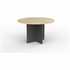 OLG EkoSystem Meeting Table 1200mm Round New Oak Worktop with Charcoal Base OG_EKMT12_NOC image NaN