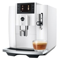 Jura E8 INTC Piano White Automatic Coffee Machine 15662 hero image
