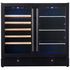 KingsBottle 34 Bottle Dual Zone Under Bench Wine Fridge KB190BW-BLK image NaN