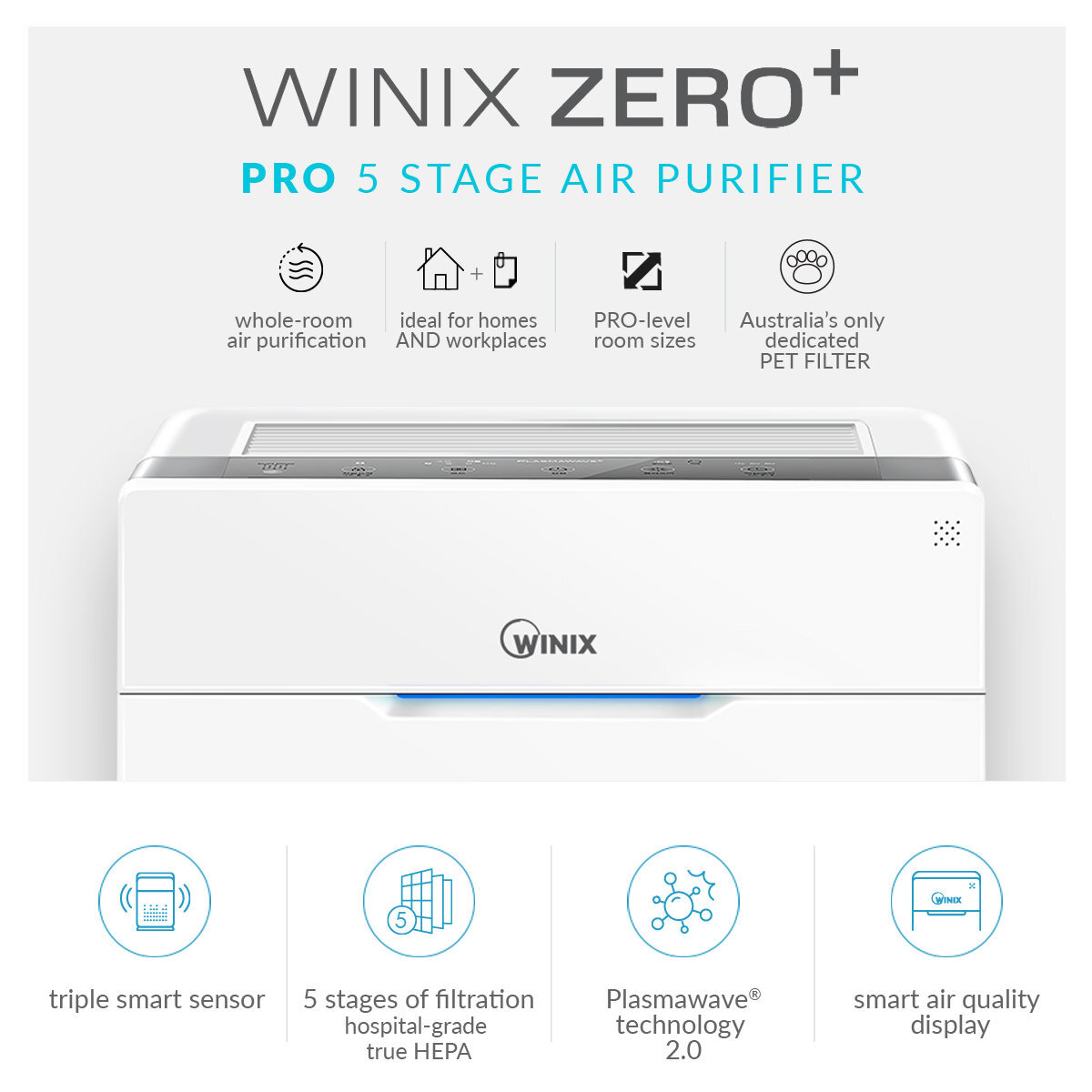 Winix Zero Pro 5 Stage Air Purifier AUS 1250AZPU Appliances Online