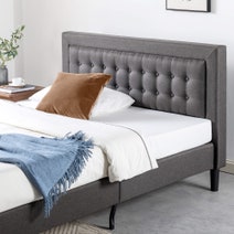 Zinus Dachelle Queen Fabric Upholstered Bed Frame Dark Grey AU-CSPB-Q hero image