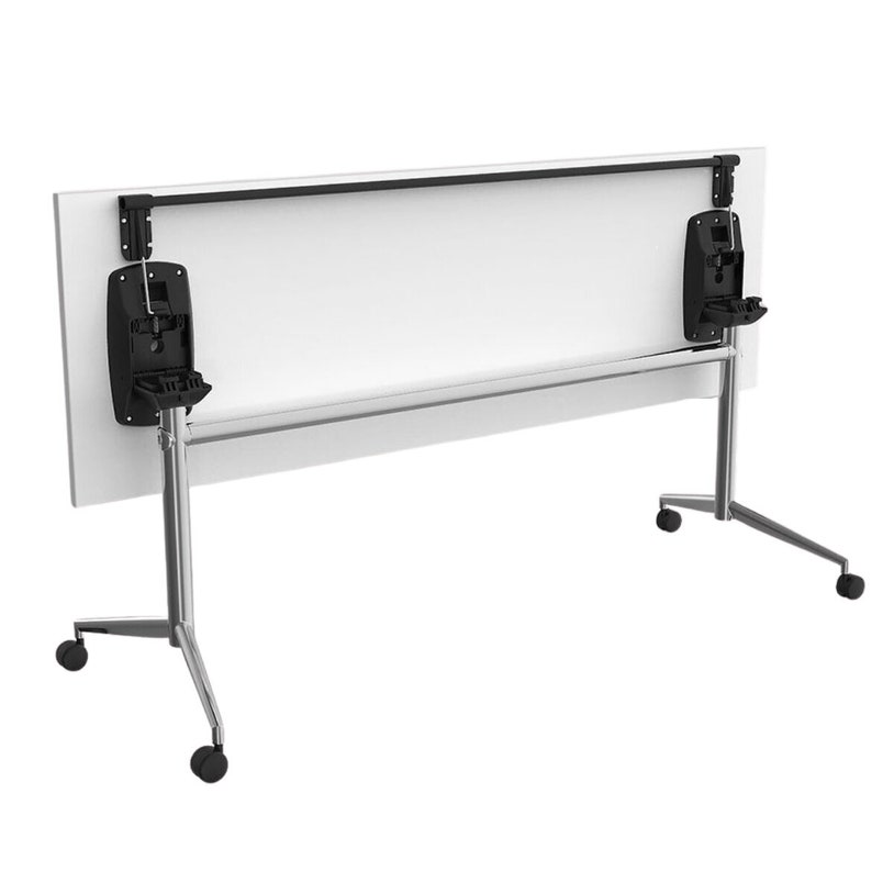 OLG Uni Flip Table 1800x600 White Worktop with Chrome Frame OG ...