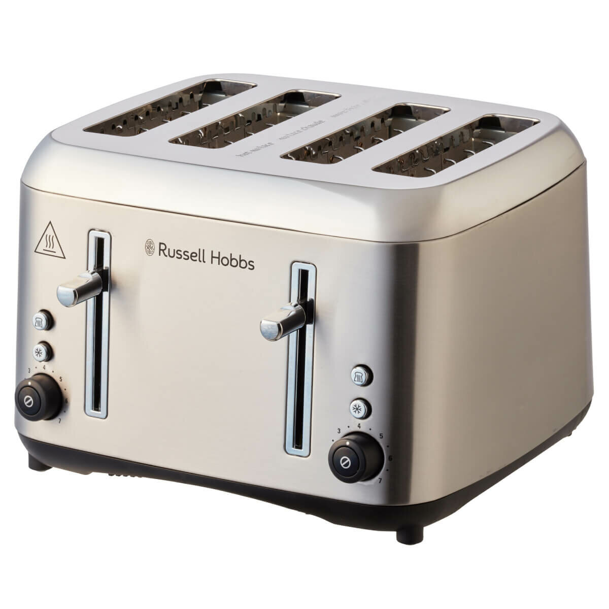 Brushed stainless steel toaster online