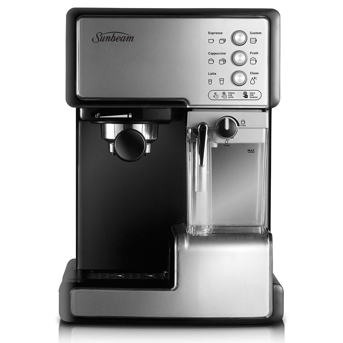 Sunbeam Café Barista Coffee Machine and GrindFresh Coffee Grinder  EM5000EM0440